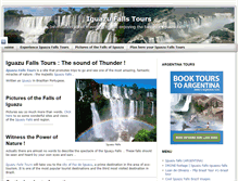 Tablet Screenshot of iguazufallstours.org
